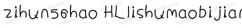 zihun56hao HLlishumaobijianti字体转换